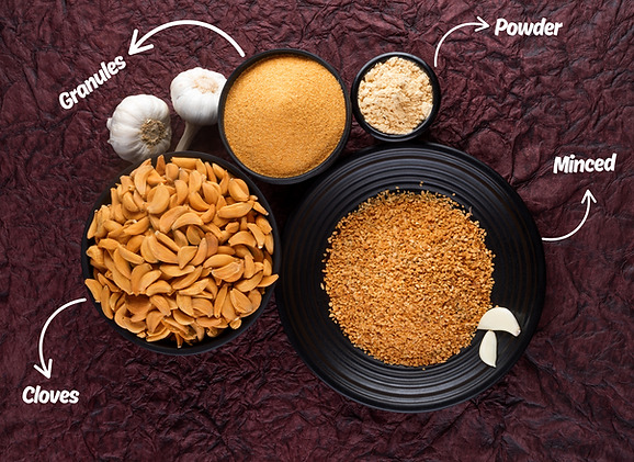 Dehydrated Garlic Manufacturer/Supplier and Exporter india. Yogiras International